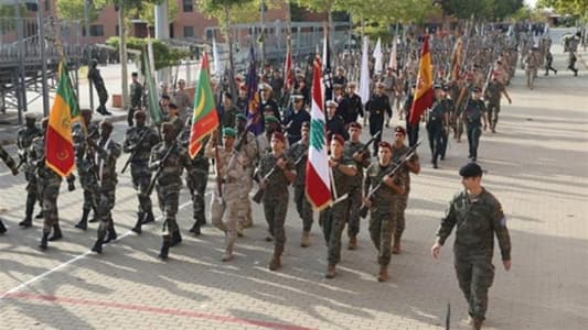 A unit of the Lebanese Commando Regiment is participating in the military parade of the Spanish National Day